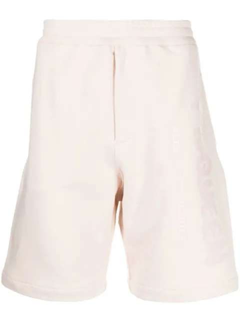 Alexander McQueen graffiti-logo sweatshorts