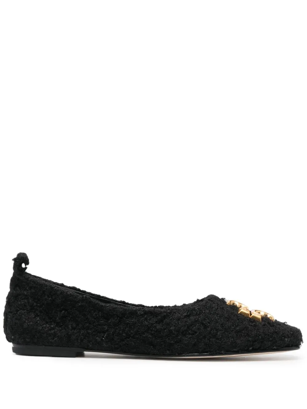 

Tory Burch flats Eleanor con logo - Negro