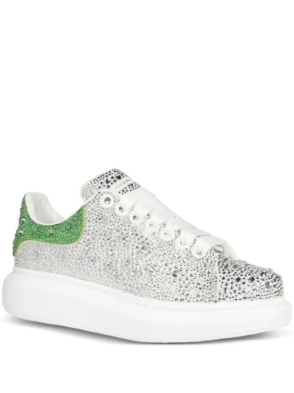 Alexander McQueen Oversize rhinestone-studded Sneakers White