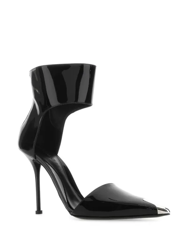 Alexander McQueen Punk 105mm pointed-toe Pumps | Black