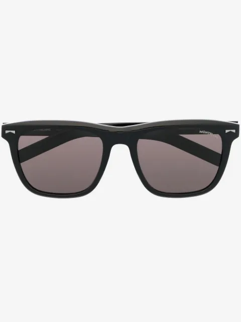 Montblanc square frame tinted lens sunglasses