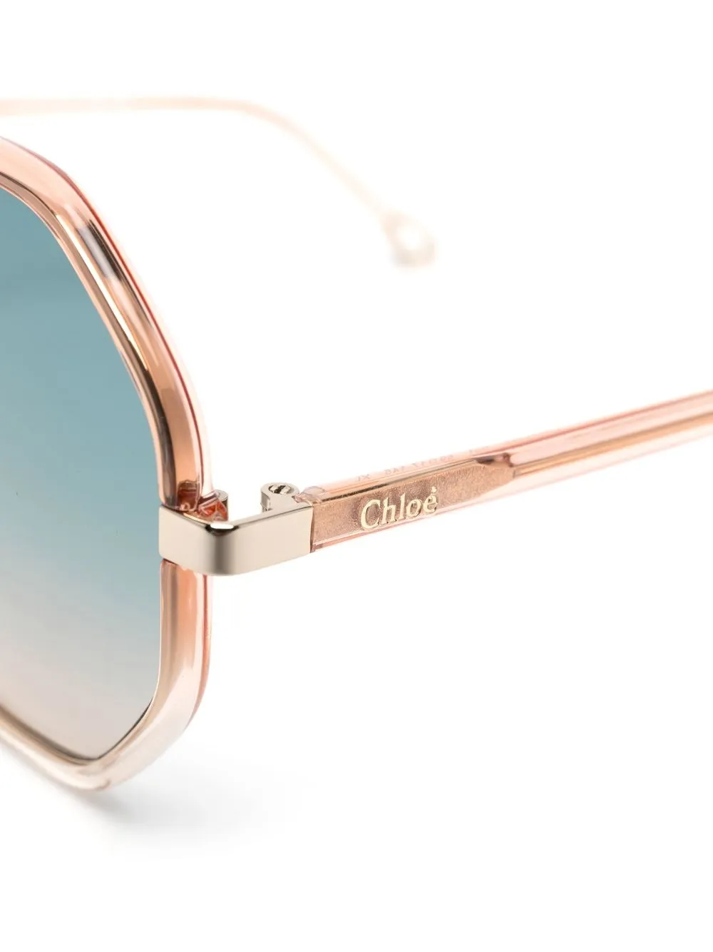 CHLOÉ ROUND-FRAME TINTED SUNGLASSES