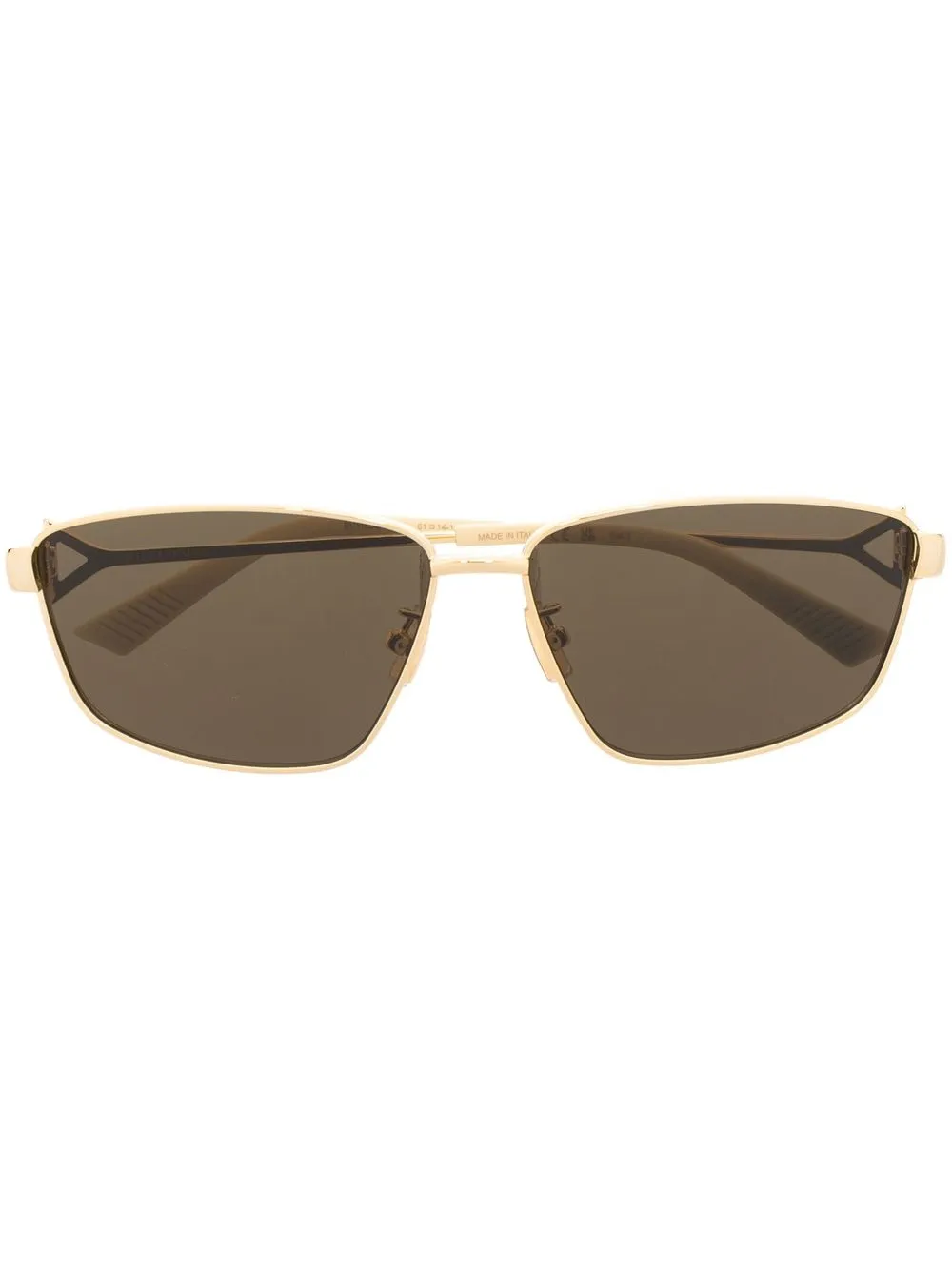 

Bottega Veneta Eyewear Turn Square sunglasses - Gold