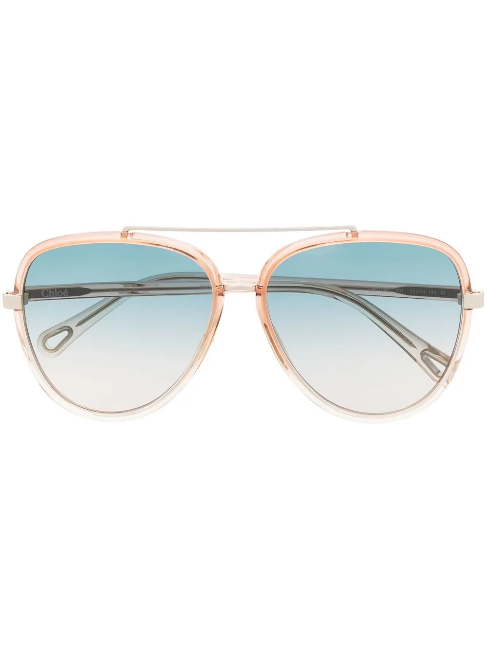 

Chloé Eyewear lentes de sol con armazón estilo piloto - Naranja