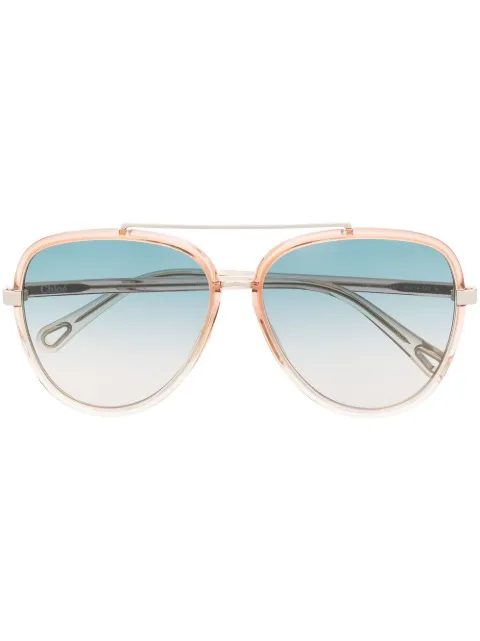Chloé Eyewear pilot-frame tinted sunglasses 