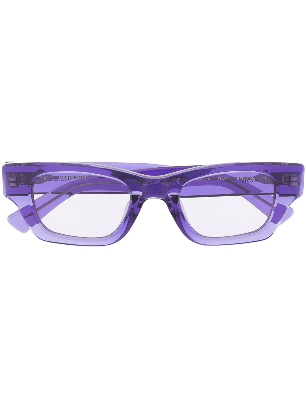 

AMBUSH Ray rectangle-frame sunglasses - Purple