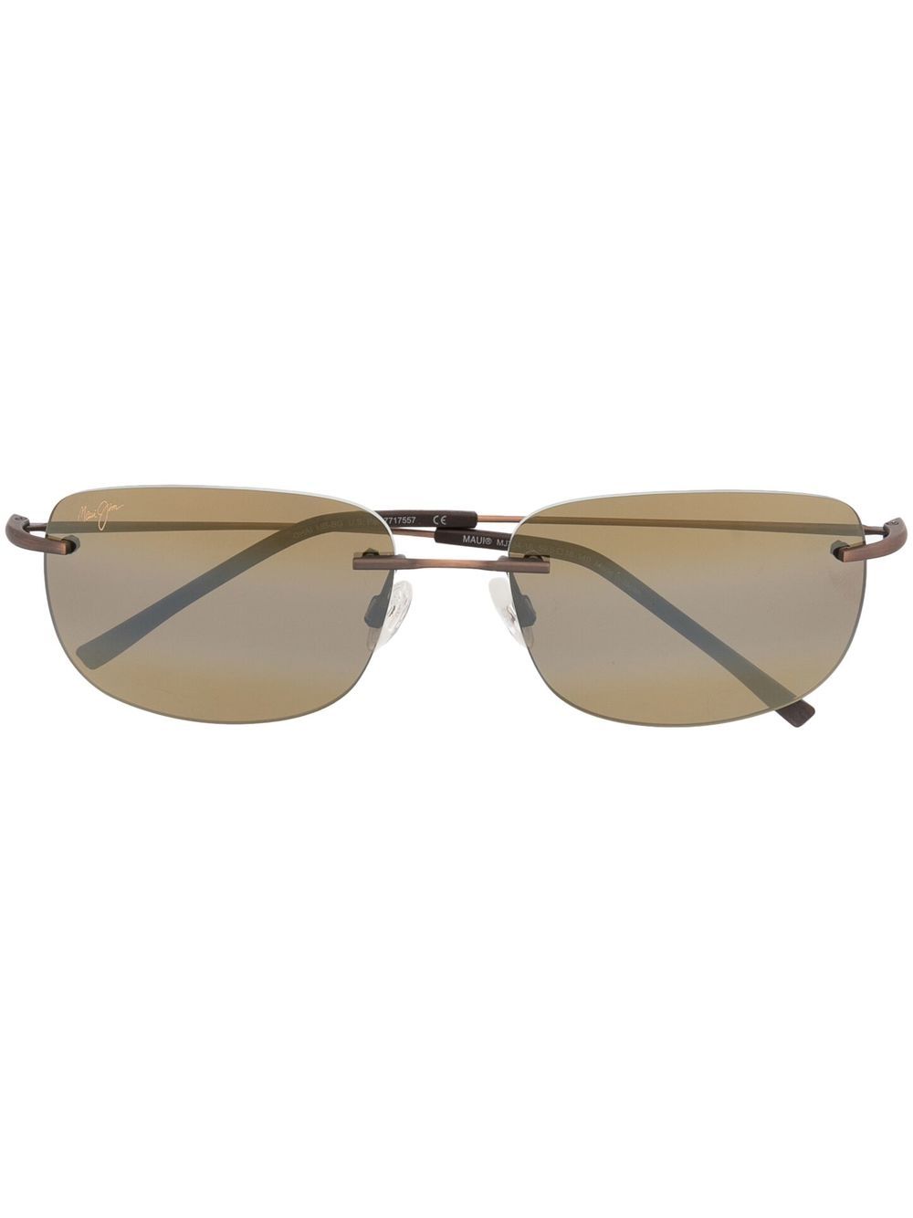 

Maui Jim square-frame tinted sunglasses - Brown