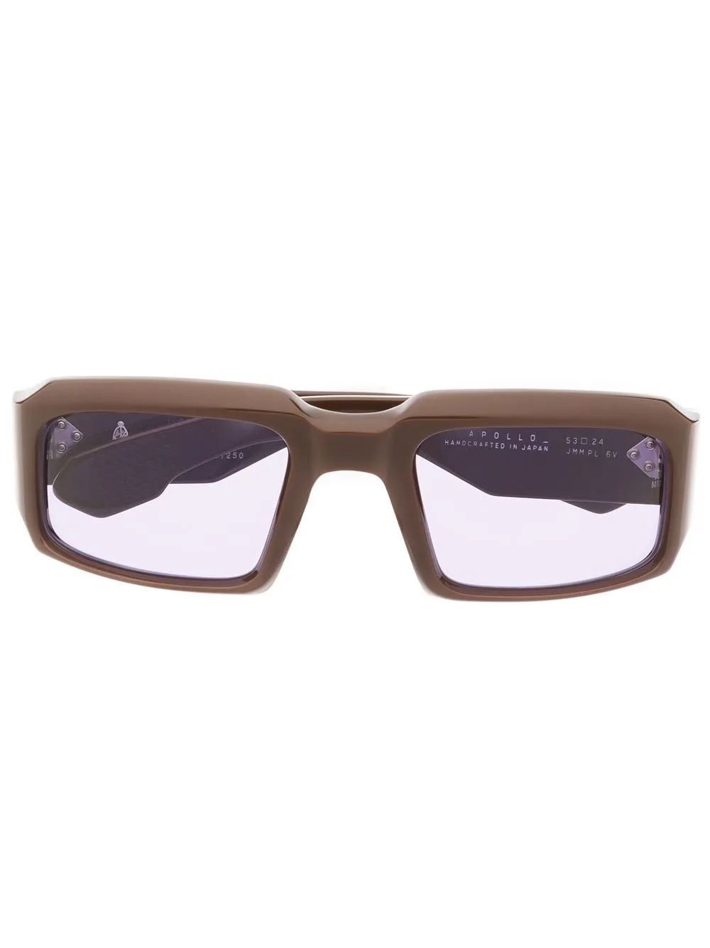 

Jacques Marie Mage lentes de sol Apollo con armazón rectangular - Marrón