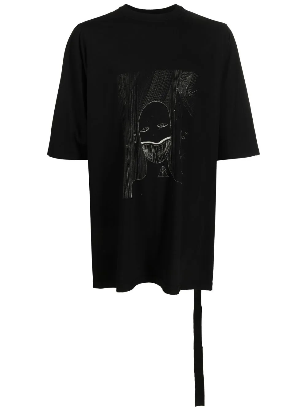 

Rick Owens DRKSHDW playera con estampado gráfico - Negro