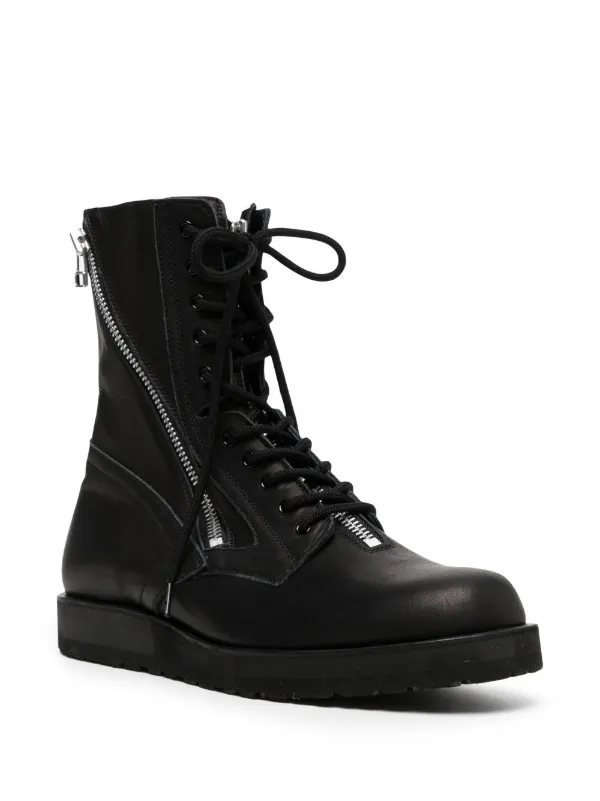 Yohji Yamamoto zip-fastened Combat Boots - Farfetch