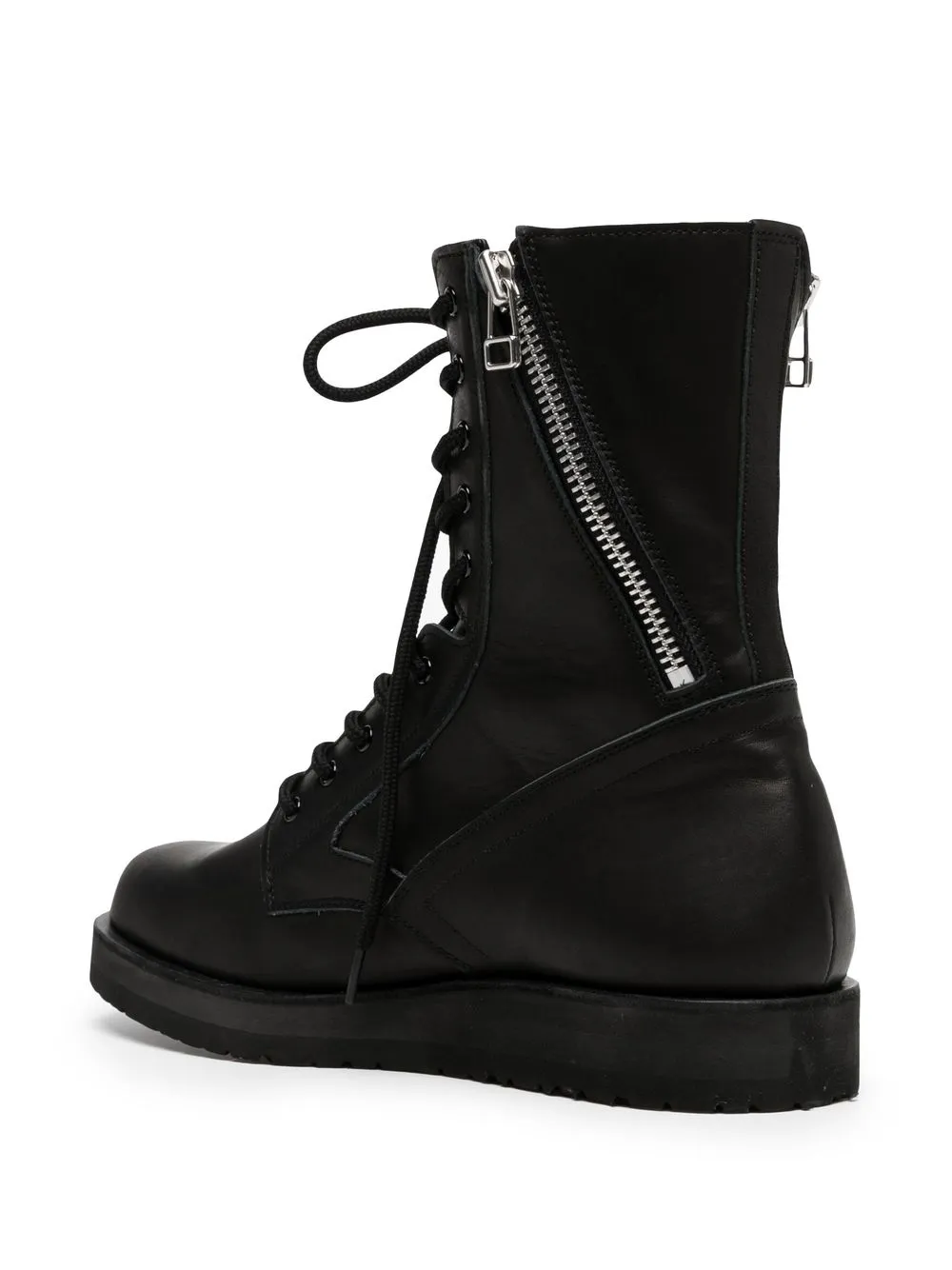Yohji Yamamoto zipfastened Combat Boots Farfetch