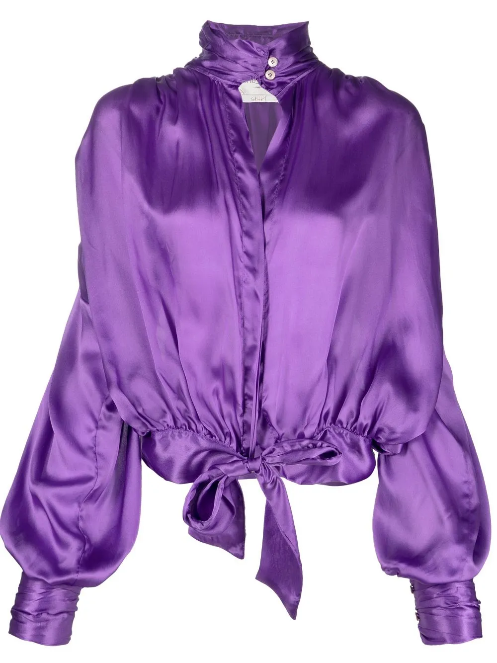 

Forte Forte blusa de seda con cuello de tortuga - Morado