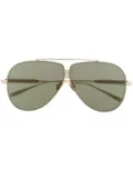 VALENTINO GARAVANI EYEWEAR Rockstud pilot-frame sunglasses - Gold