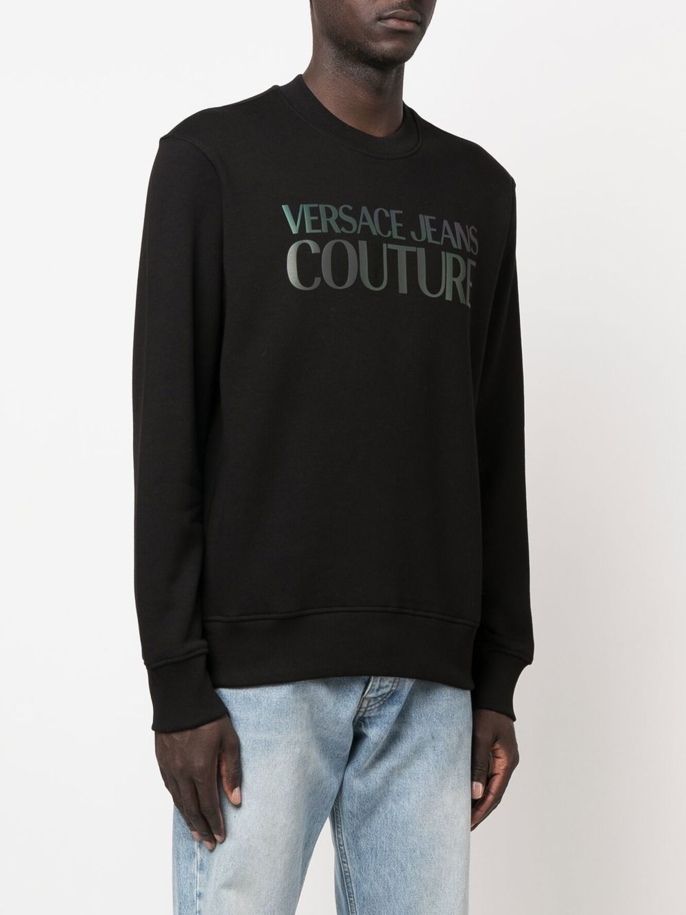 Versace Jeans Couture logo-print Crew Neck Sweatshirt - Farfetch