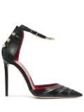 HARDOT chain-detail pointed-toe pumps - Black