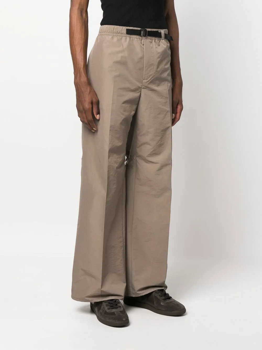 Shop Our Legacy Wander Drawstring-detail Trousers In Braun