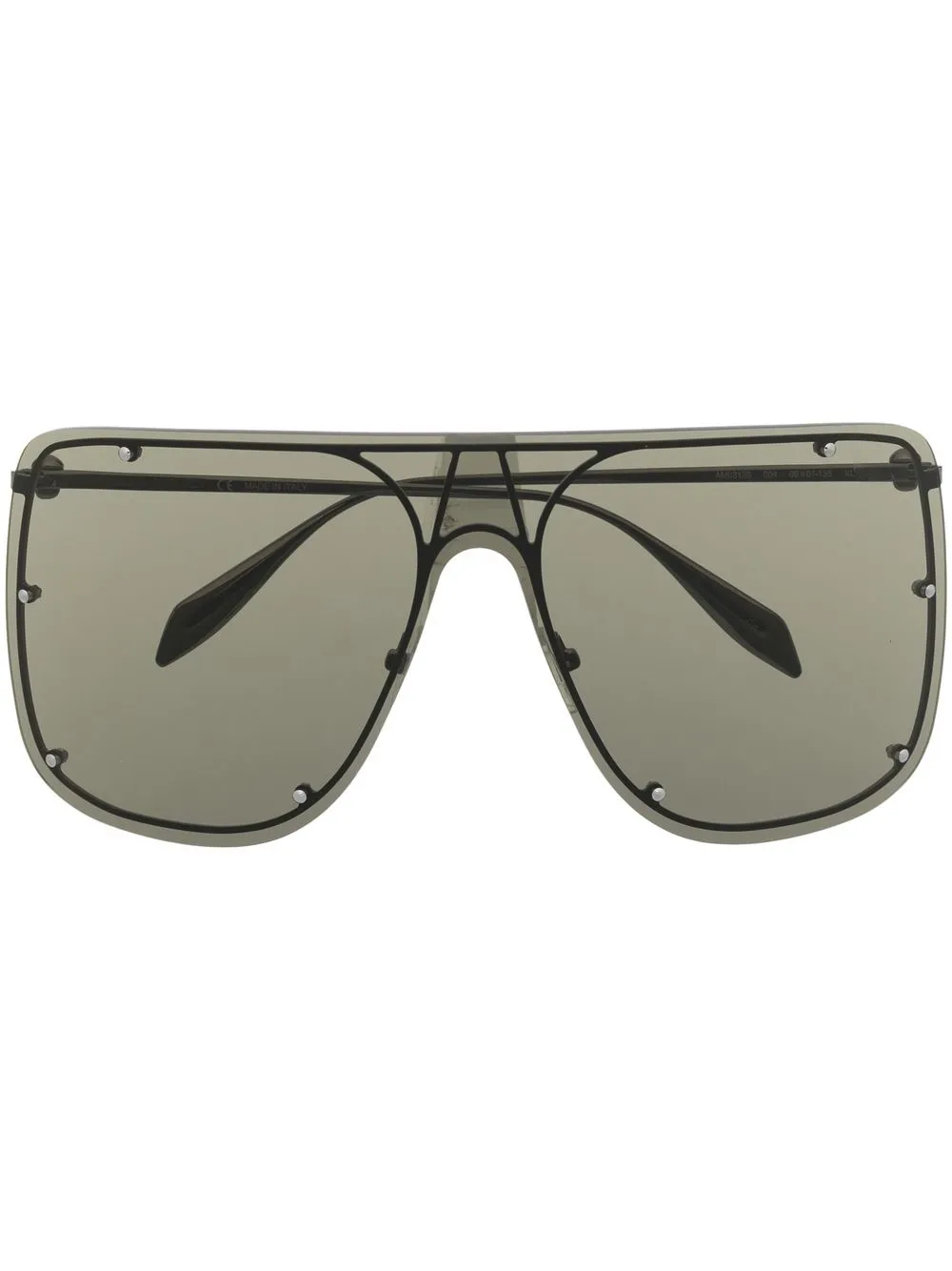 

Alexander McQueen Eyewear lentes de sol con armazón estilo piloto - Gris