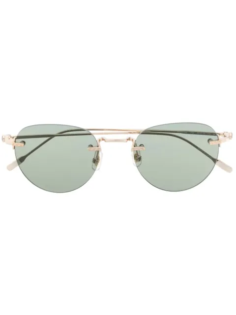 Montblanc lentes de sol con armazón redonda