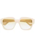 Gucci Eyewear square-frame tinted sunglasses - White