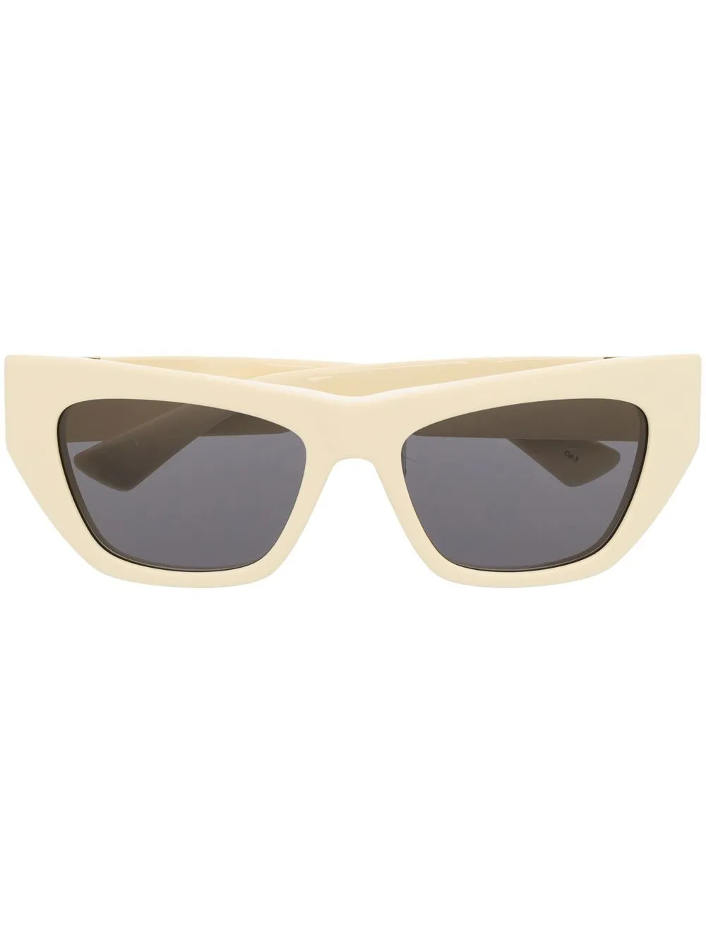 

Bottega Veneta Eyewear logo-engraved rectangle-frame sunglasses - Yellow