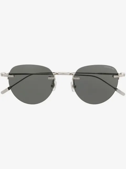 Montblanc lunettes de soleil à monture ronde