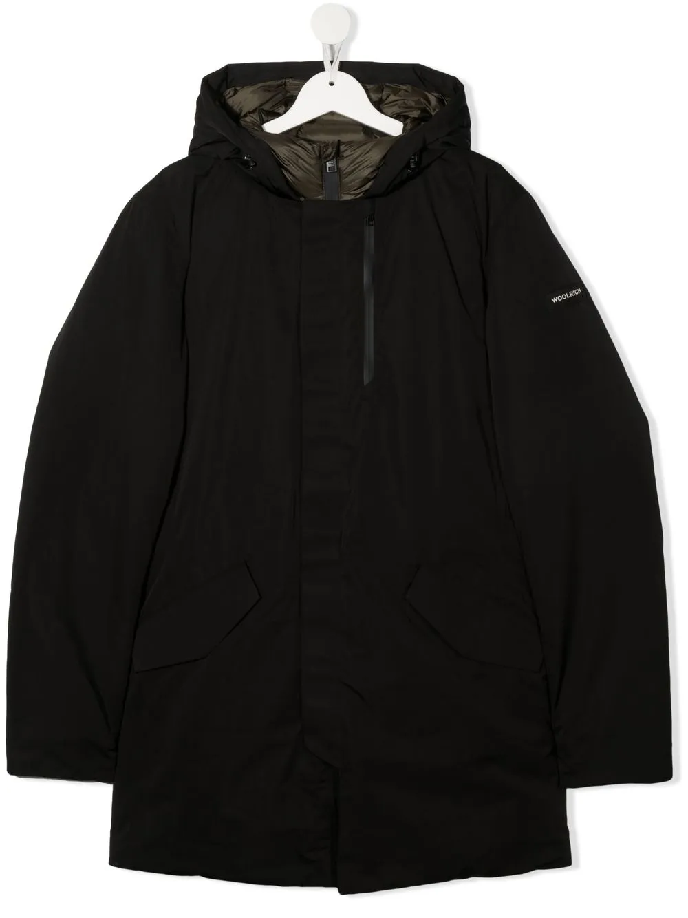 

Woolrich Kids chamarra capitonada - Negro