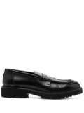 Doucal's leather penny loafers - Black