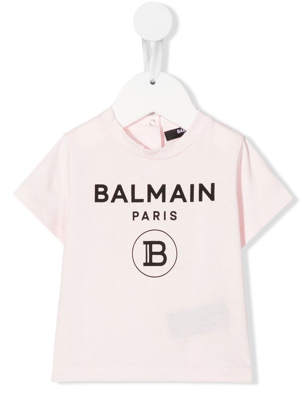 

Balmain Kids playera con logo estampado - Rosado