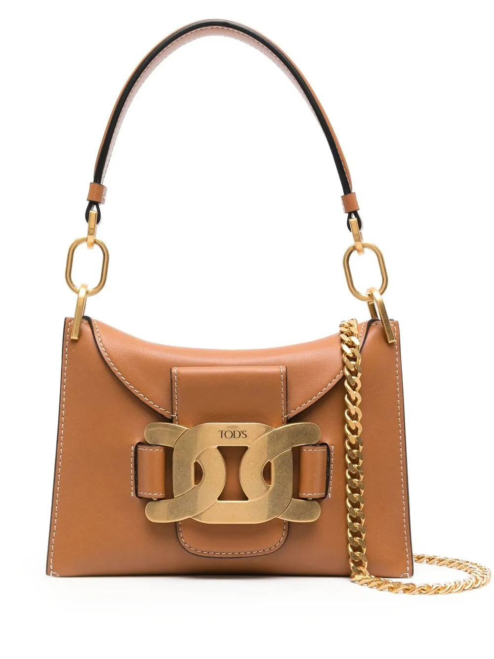 

Tod's bolsa crossbody con logo en relieve - Marrón