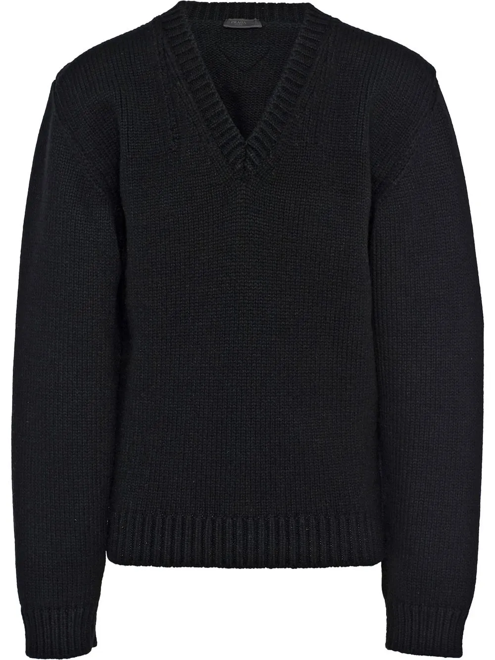 

Prada V-neck Shetland wool jumper - Black