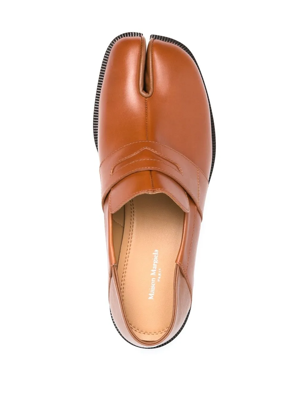 Tabi leather sale loafers