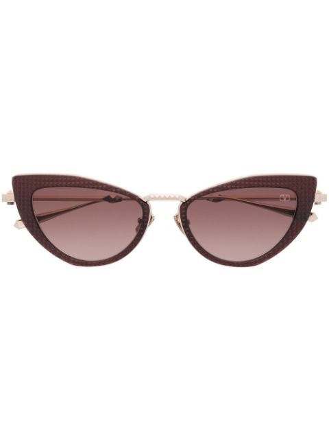 Valentino Eyewear lunettes de soleil Rockstud à monture papillon