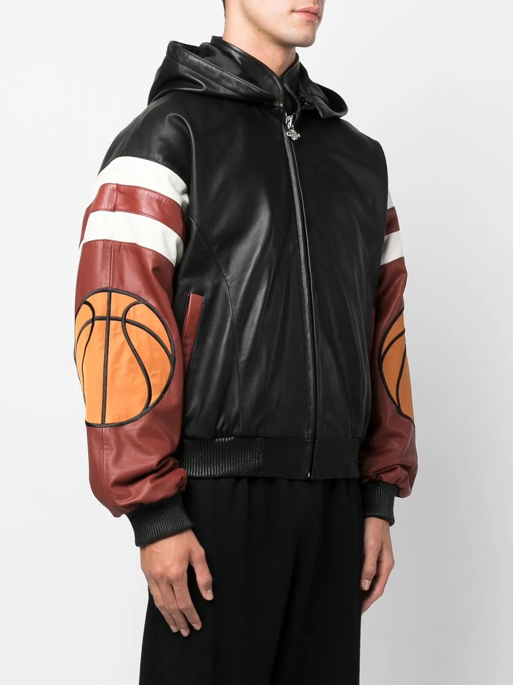 Buy Just Don New York Basketball Leather Jacket 'Black