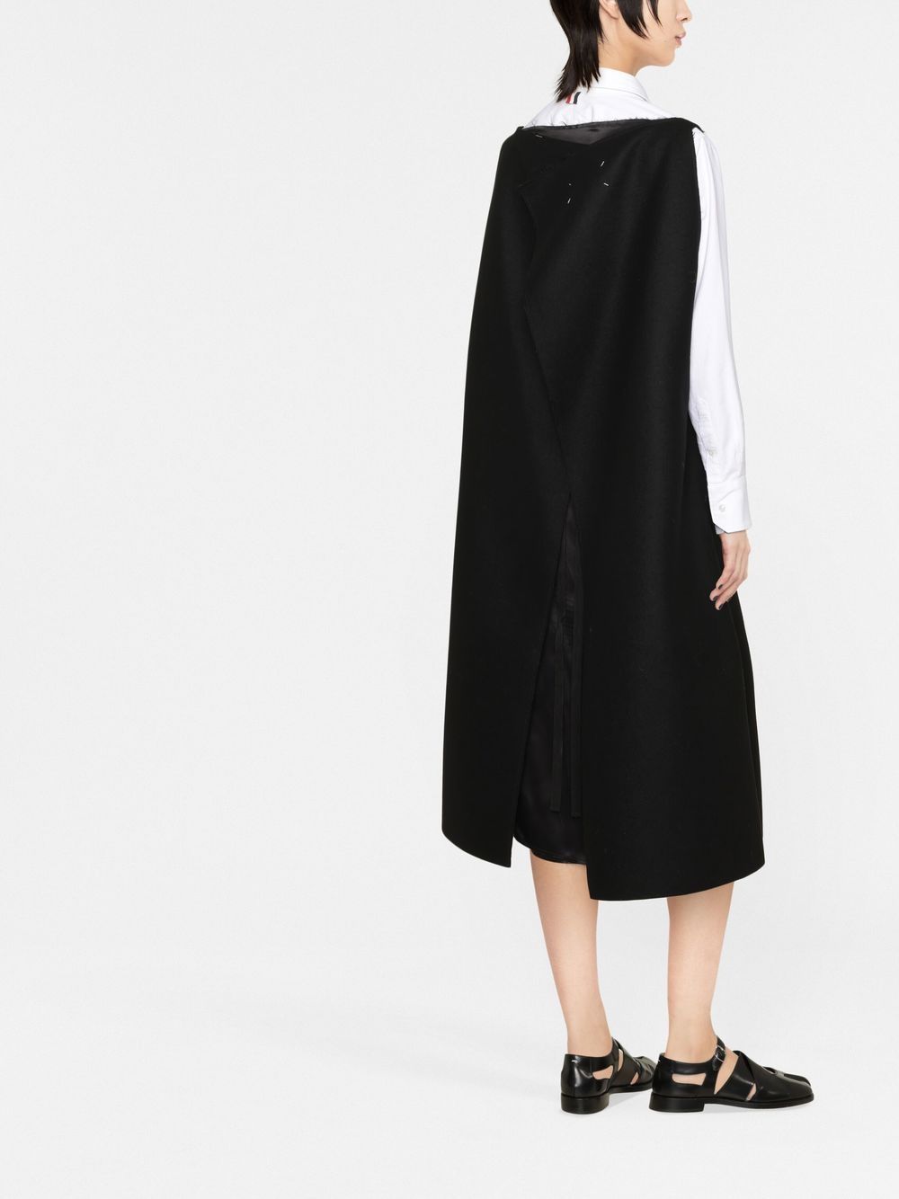 Maison Margiela cape-style A-line minidress Women