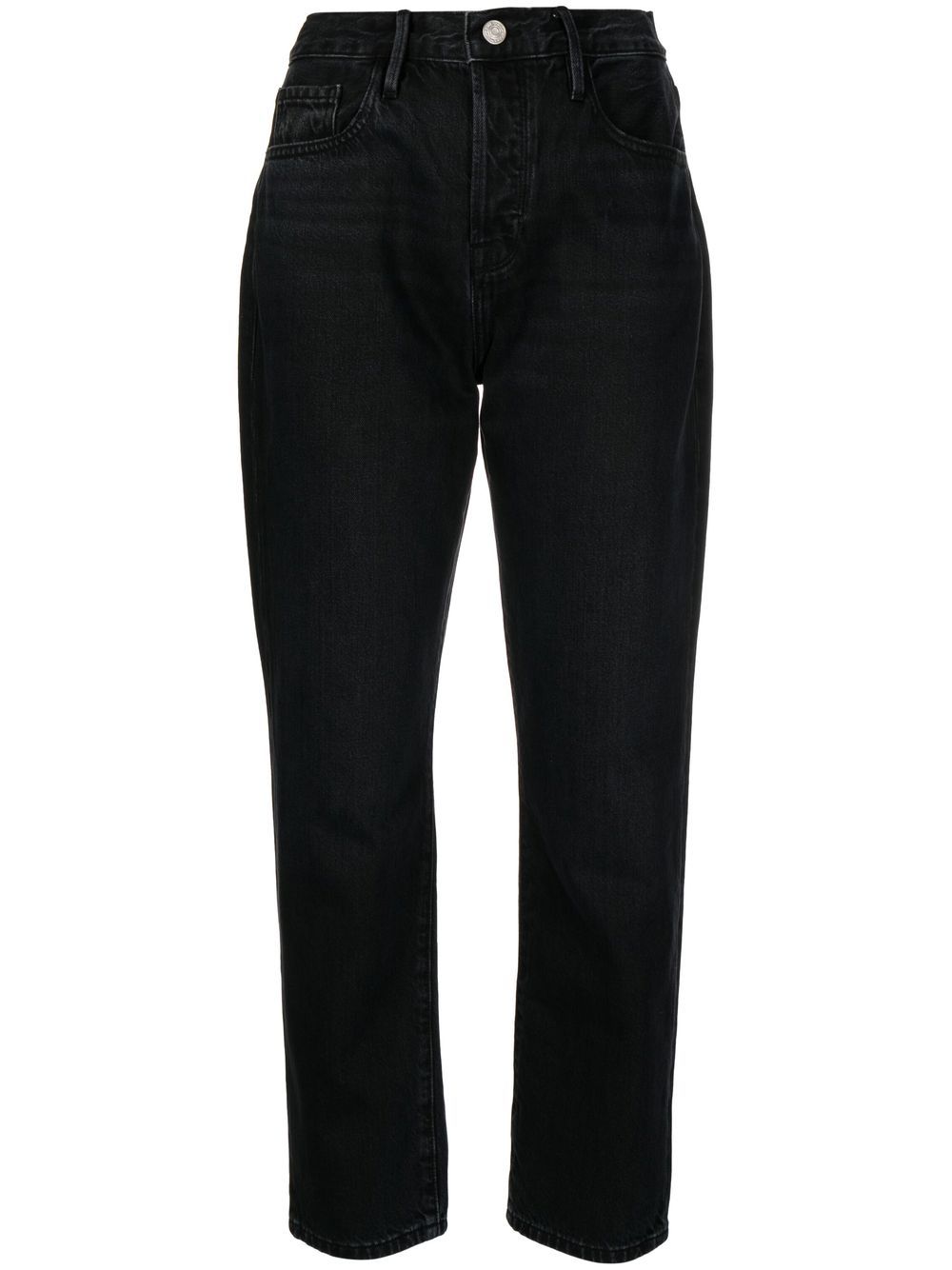 FRAME tapered high-waist jeans - Black