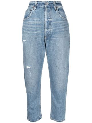 Citizens Of Humanity Pony Boy Cropped Distressed Jeans - Farfetch