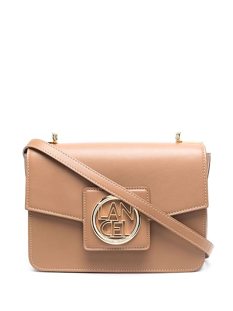 Lancel Schultertasche mit Logo-Schild
