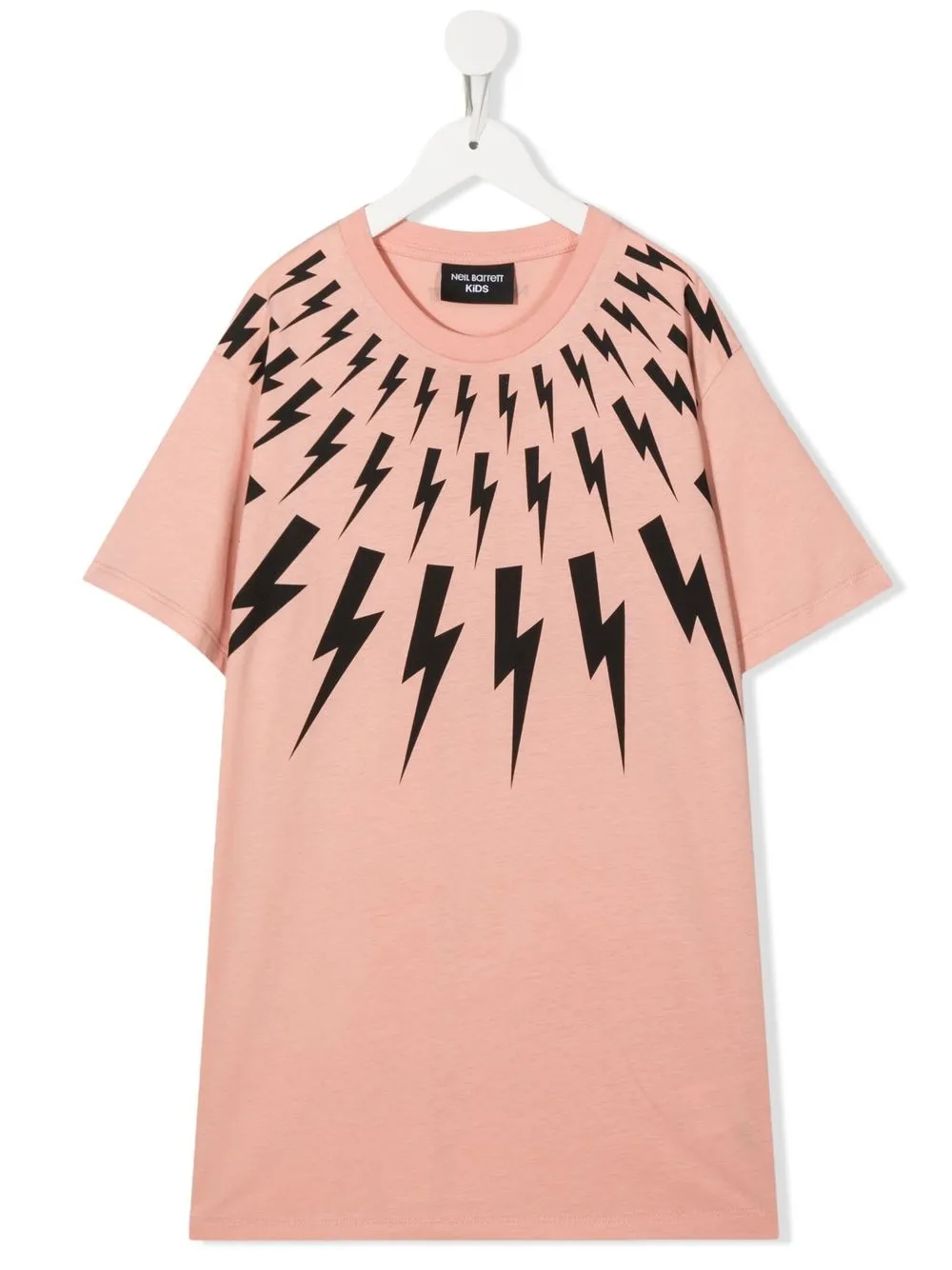 

Neil Barrett Kids playera Fairisle Thunderbolt - Rosado