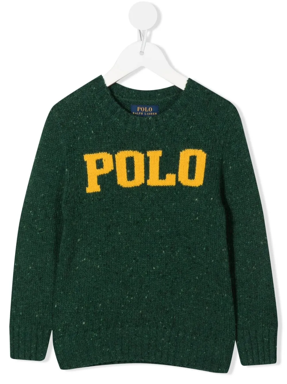 

Ralph Lauren Kids suéter con logo en intarsia - Verde