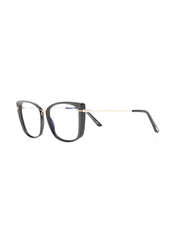 TOM FORD Eyewear キャットアイ眼鏡フレーム | ブラック | FARFETCH JP