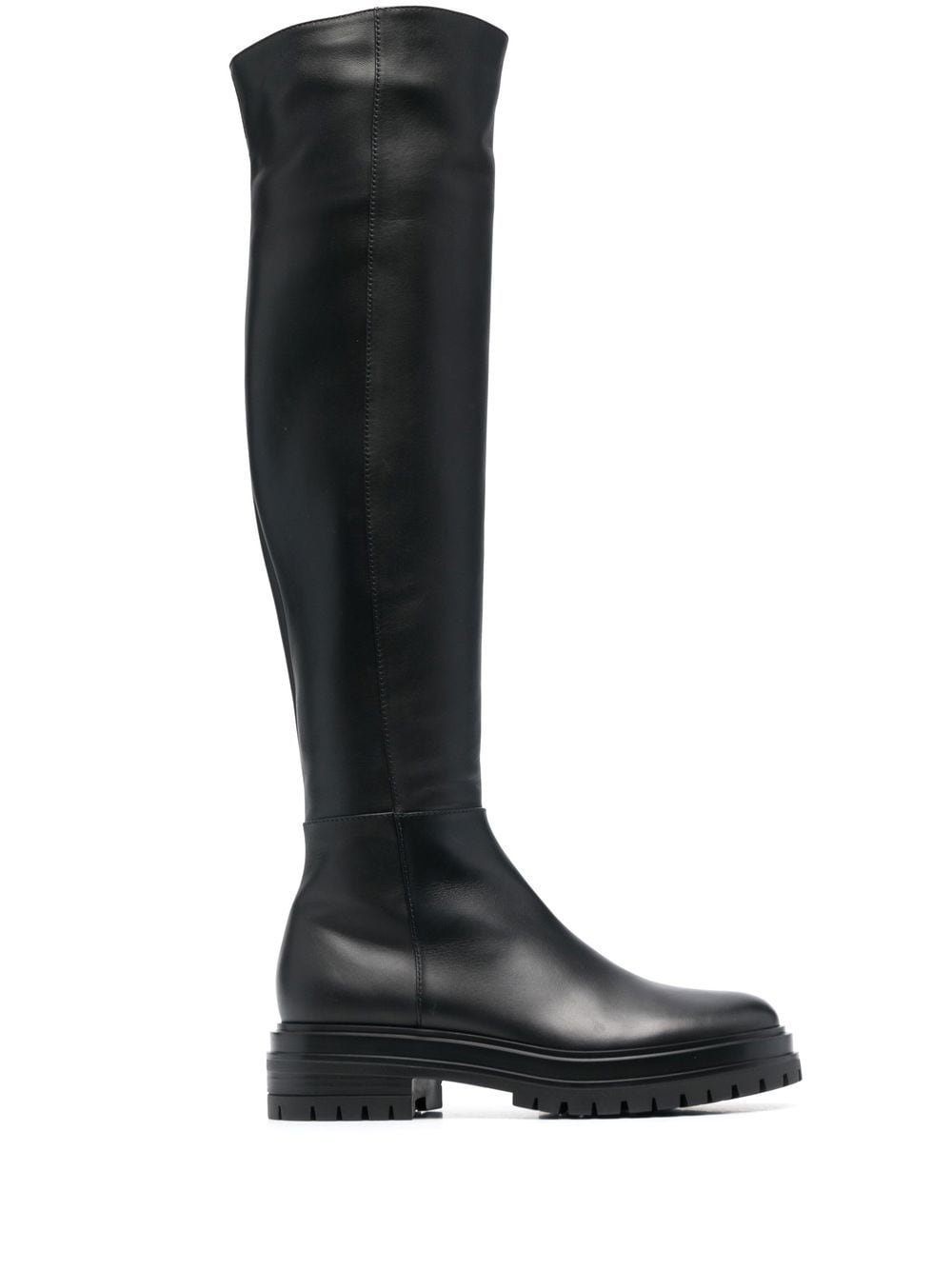 GIANVITO ROSSI LEATHER KNEE-LENGTH BOOTS