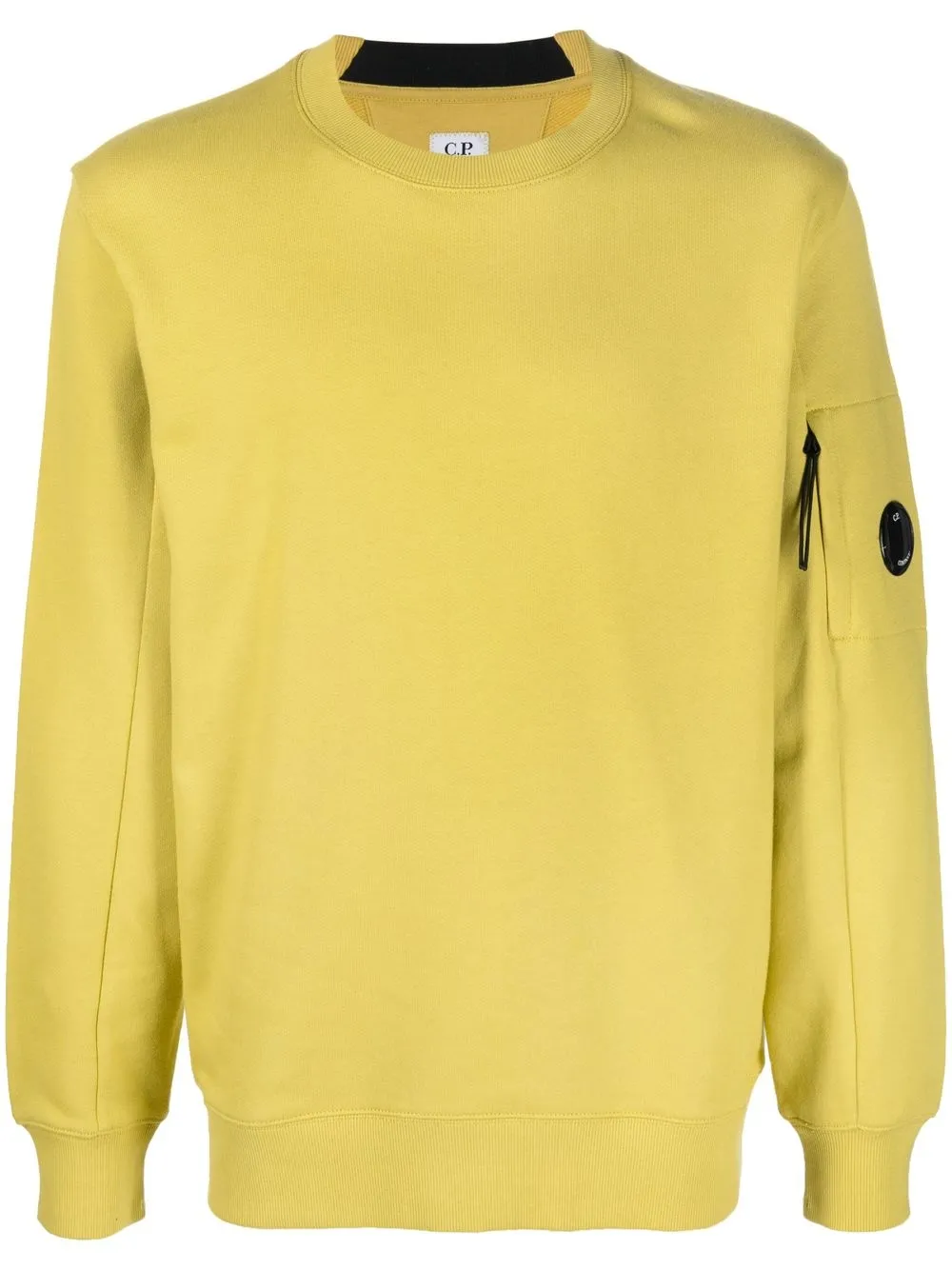 Click to view more detailed imagery on our partner's website C.p. Company Lens-detail Jumper In Yellow
