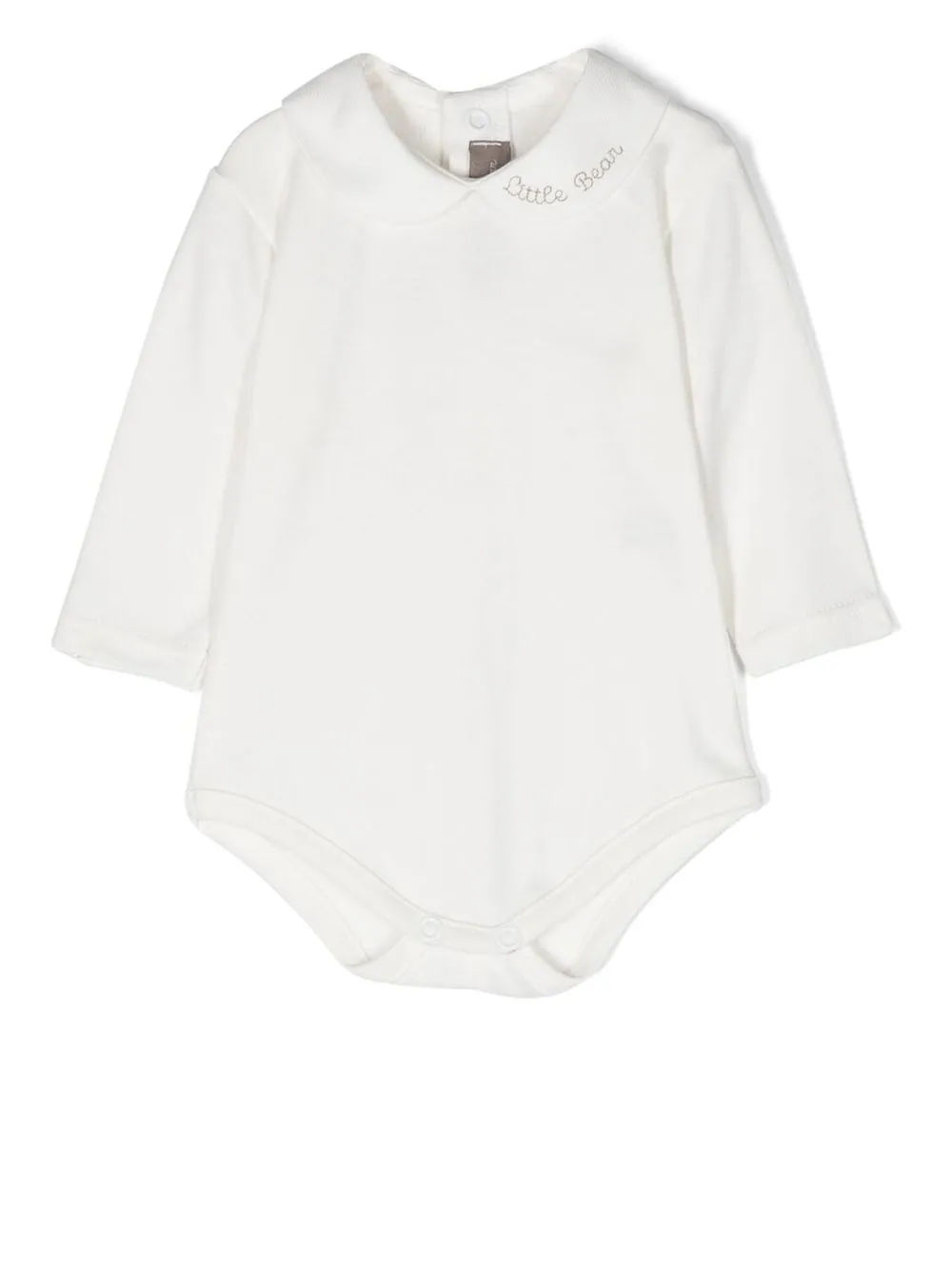 

Little Bear logo-embroidered long-sleeve body - White