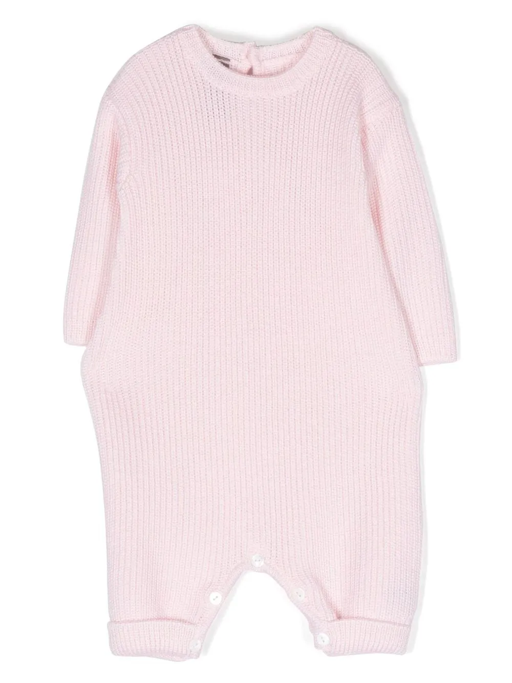 

Little Bear chunky-knit wool babygrow - Pink