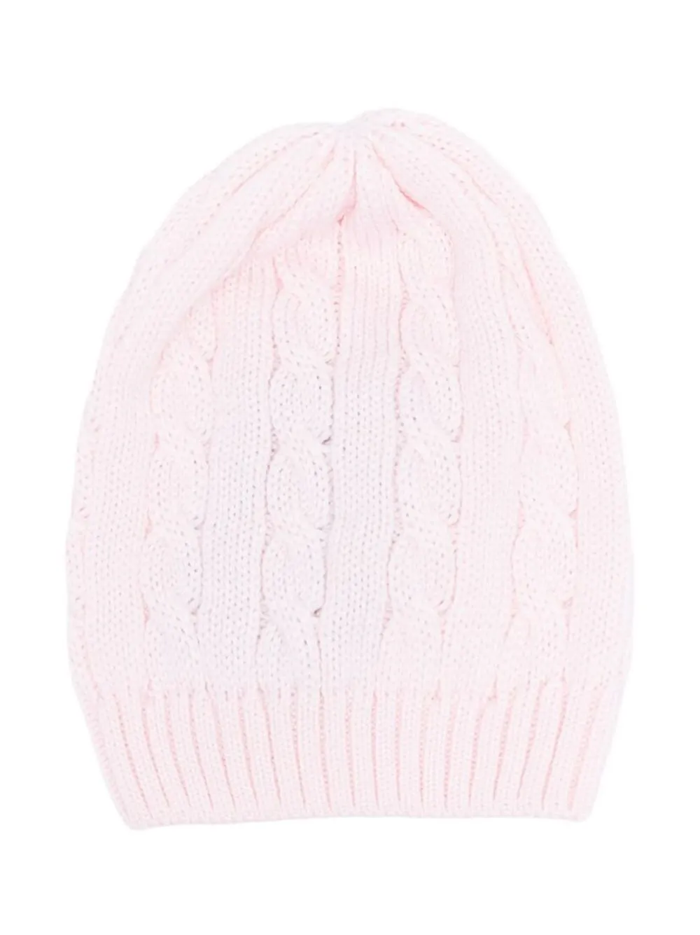 

Little Bear cable-knit wool beanie - Pink