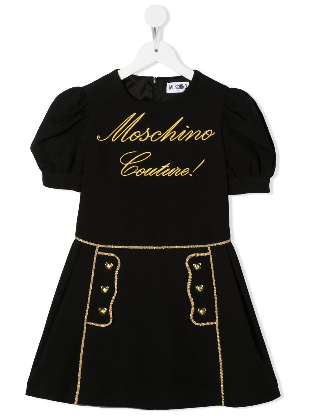 

Moschino Kids logo-print T-shirt dress - Black