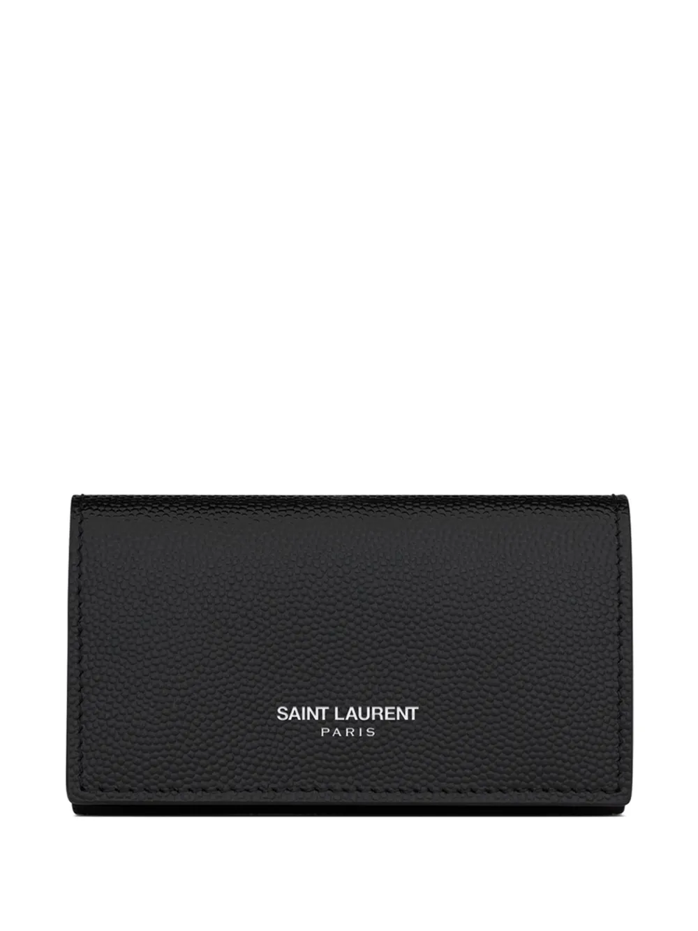 Image 1 of Saint Laurent logo-print leather key holder