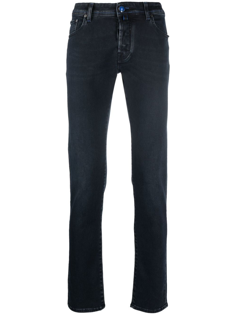 JACOB COHEN LOGO-PATCH STRAIGHT JEANS