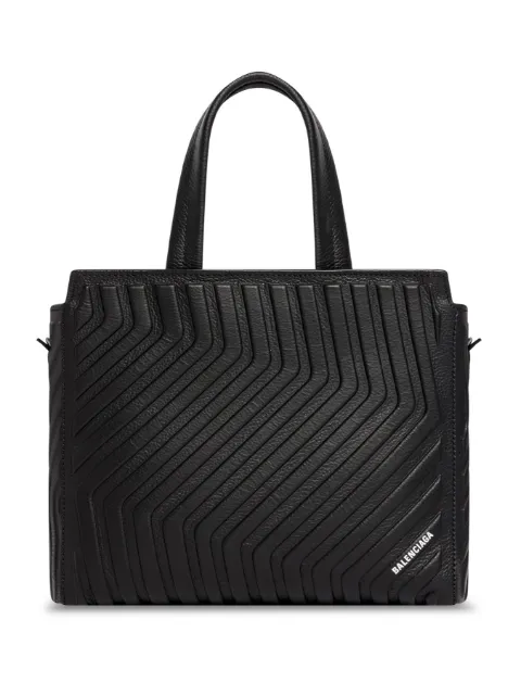 Balenciaga Car Zip leather tote bag