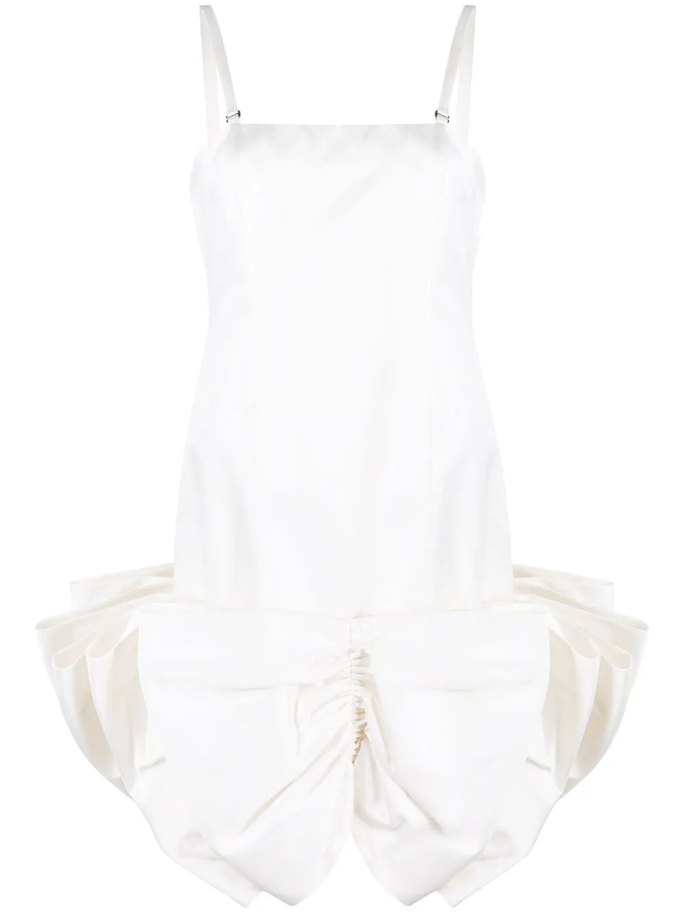 

ROTATE Leiza bow-detail dress - White